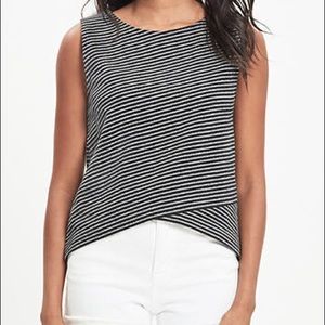 Madewell crossover stripe tank